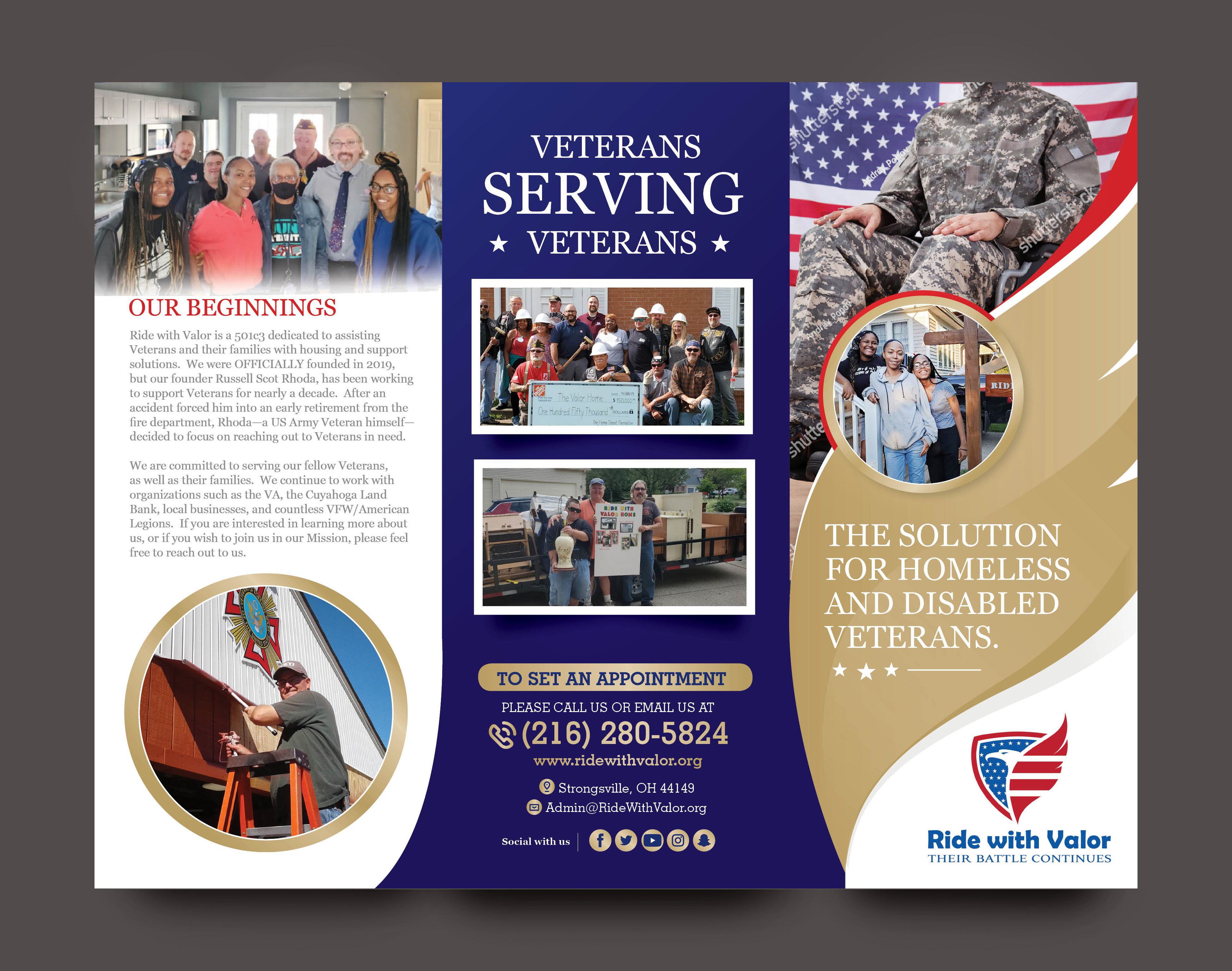 Flyer Design by rkailas for Ride with Valor | Design #27944561