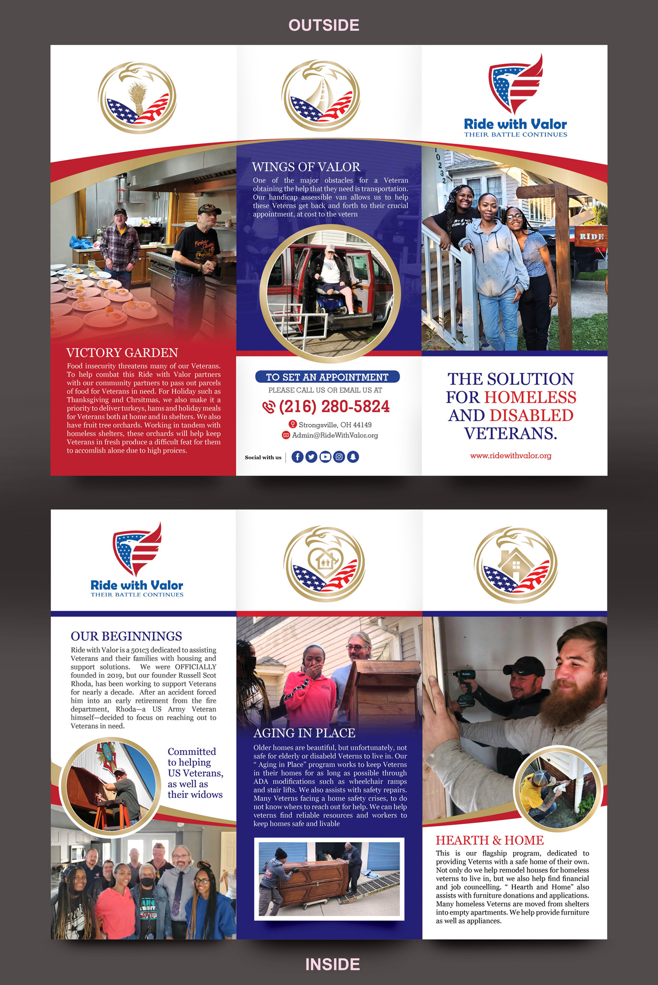 Flyer Design by rkailas for Ride with Valor | Design #27944645