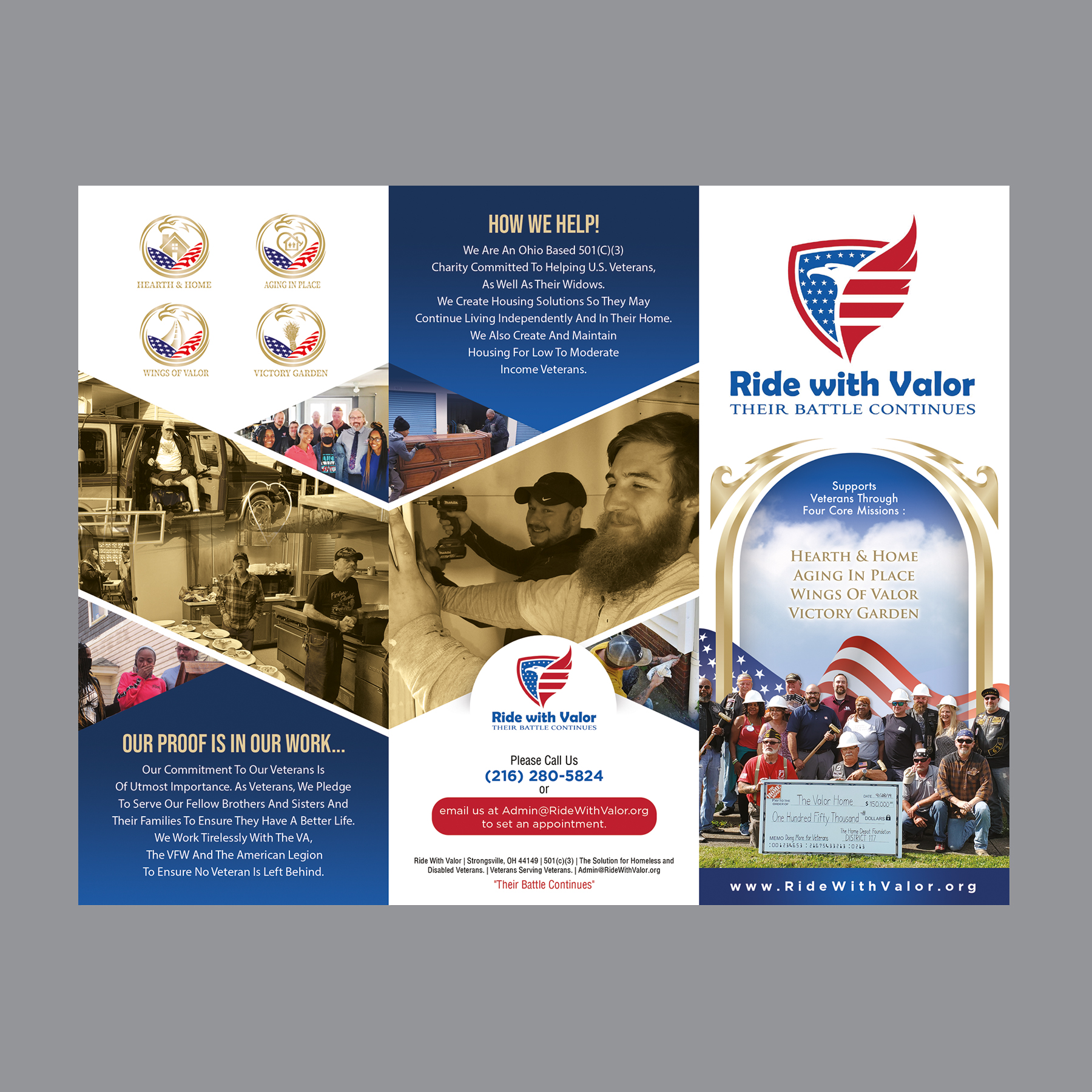 Flyer Design by Jul-D for Ride with Valor | Design #27950608