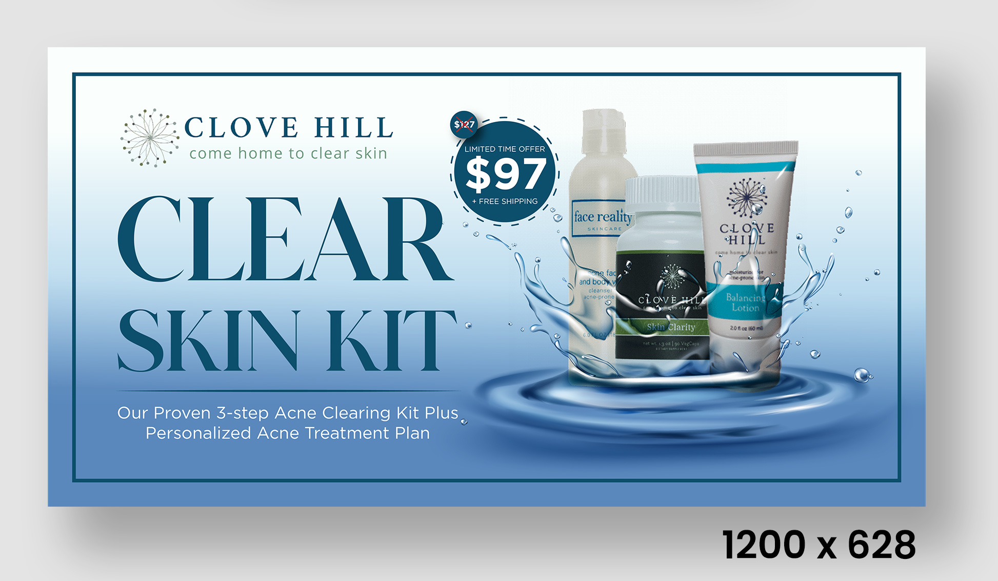 Facebook Design by Deep-Sign for Natural Acne Clinic | Design #27947729