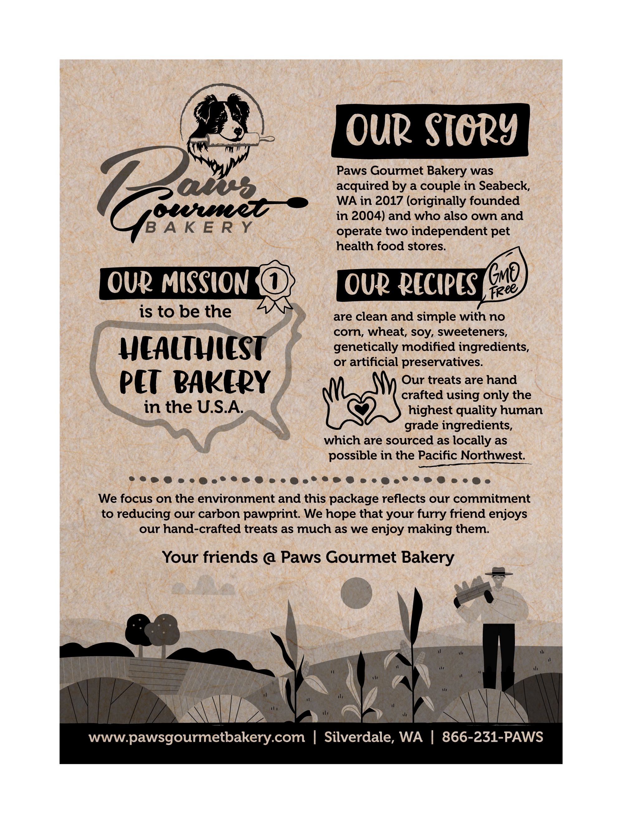 Packaging Design by SofiaDesignStudio for Paws Gourmet Bakery | Design #27947803