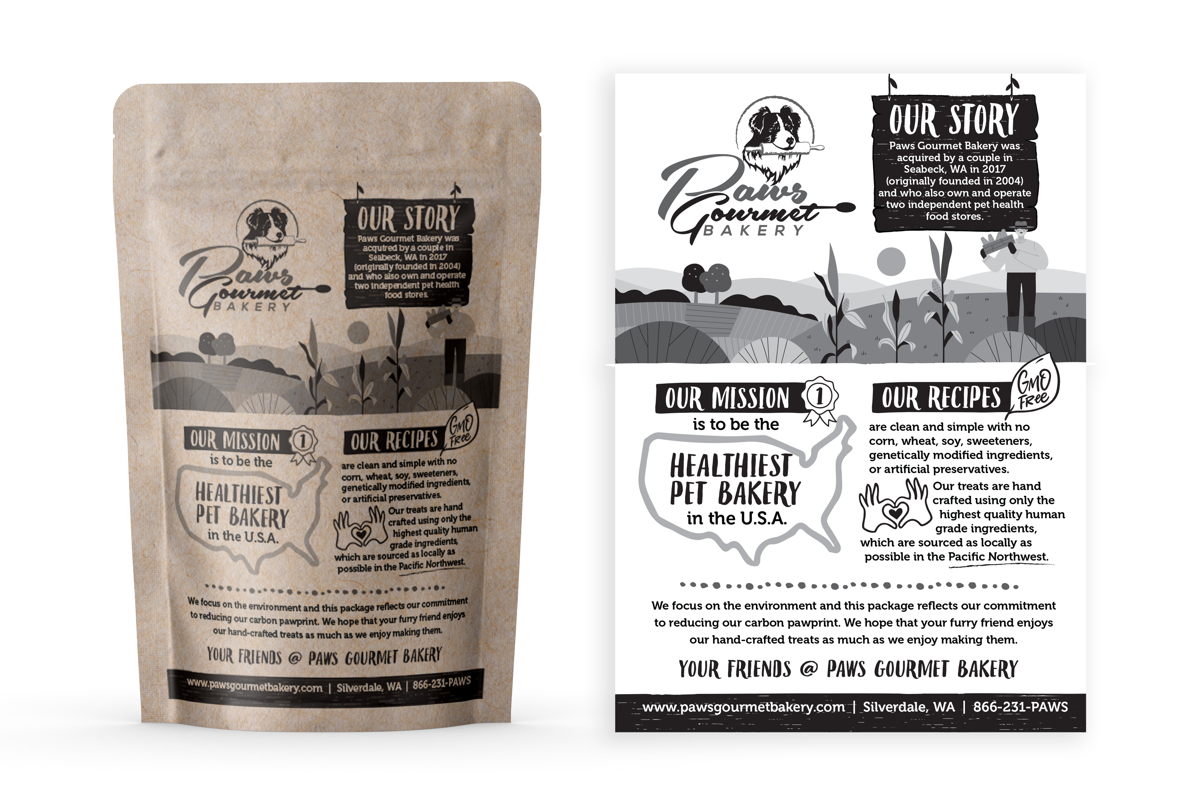 Packaging Design by SofiaDesignStudio for Paws Gourmet Bakery | Design #27997568