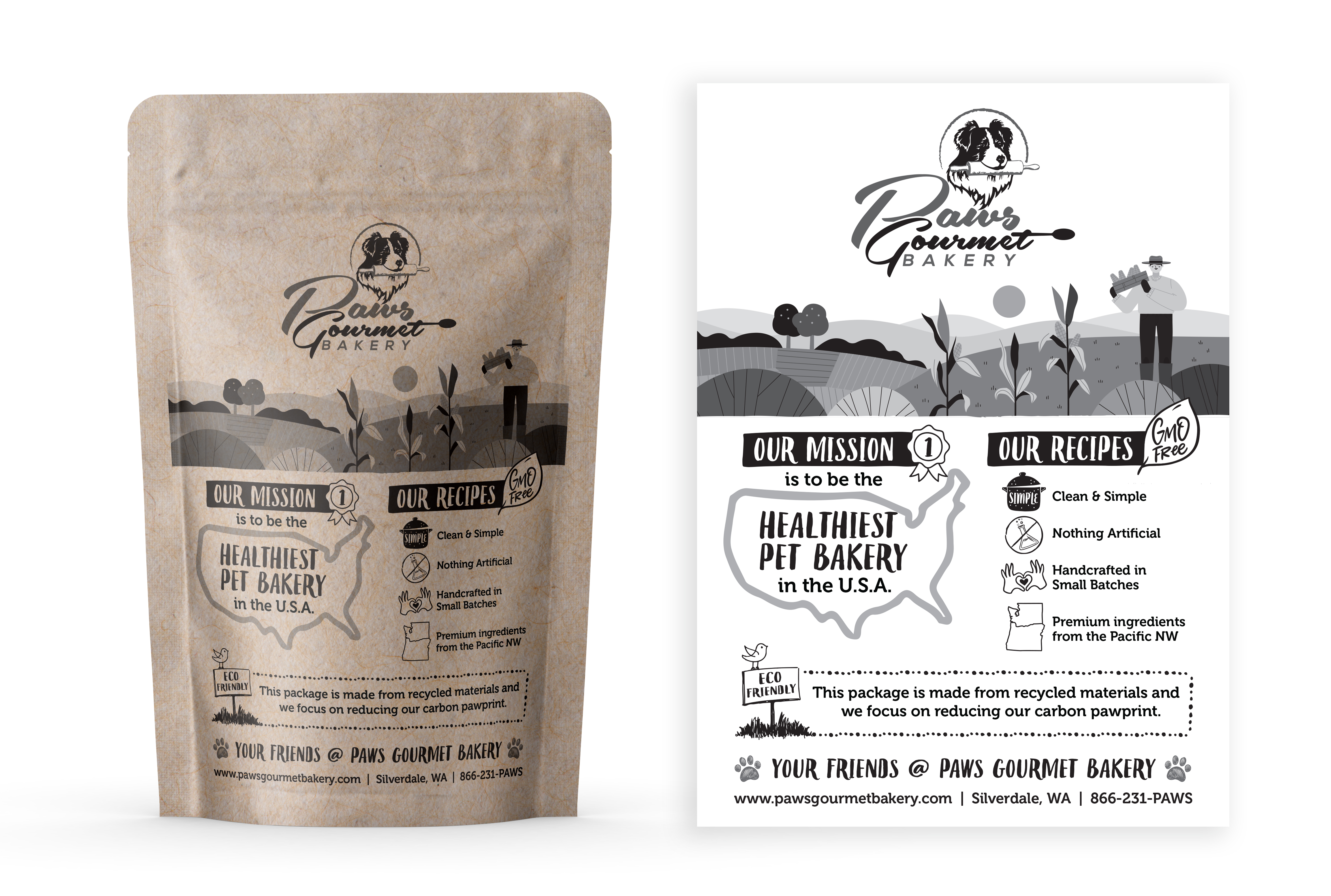 Packaging Design by SofiaDesignStudio for Paws Gourmet Bakery | Design #28011399