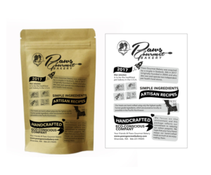 Packaging Design by Polina_pro for Paws Gourmet Bakery | Design: #27982392