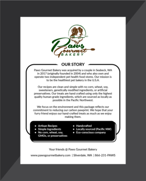 Packaging Design by Deziners Zone for Paws Gourmet Bakery | Design: #27968635
