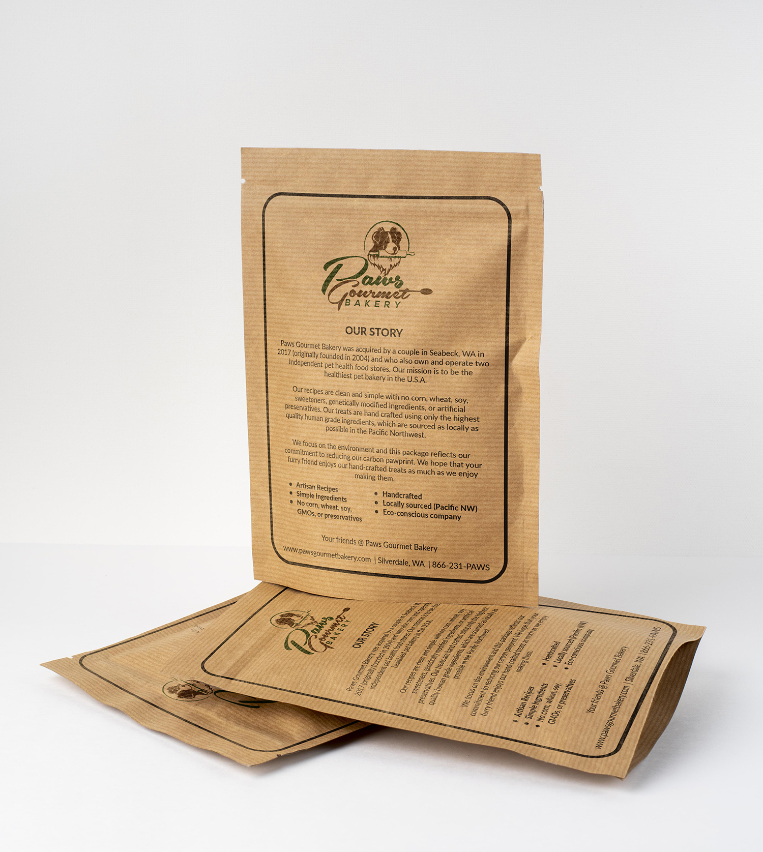 Packaging Design by Deziners Zone for Paws Gourmet Bakery | Design #27968636