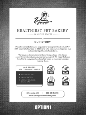 Packaging Design by rug for Paws Gourmet Bakery | Design: #27977853