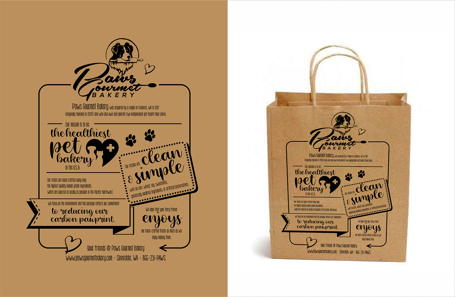 Packaging Design by juanjoseolivieri for Paws Gourmet Bakery | Design #28009235