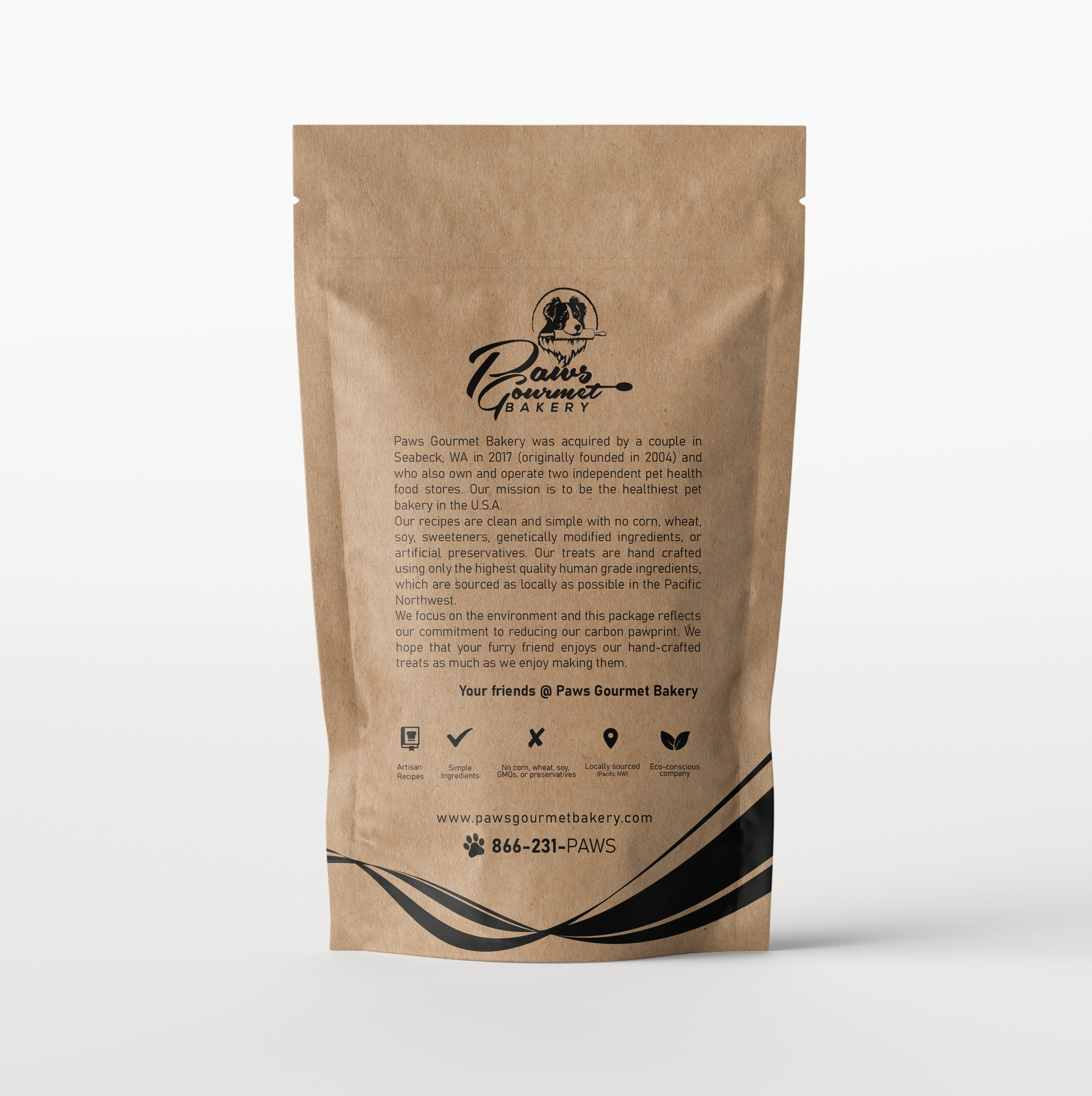 Packaging Design by davidsantacruz7 for Paws Gourmet Bakery | Design #28017331