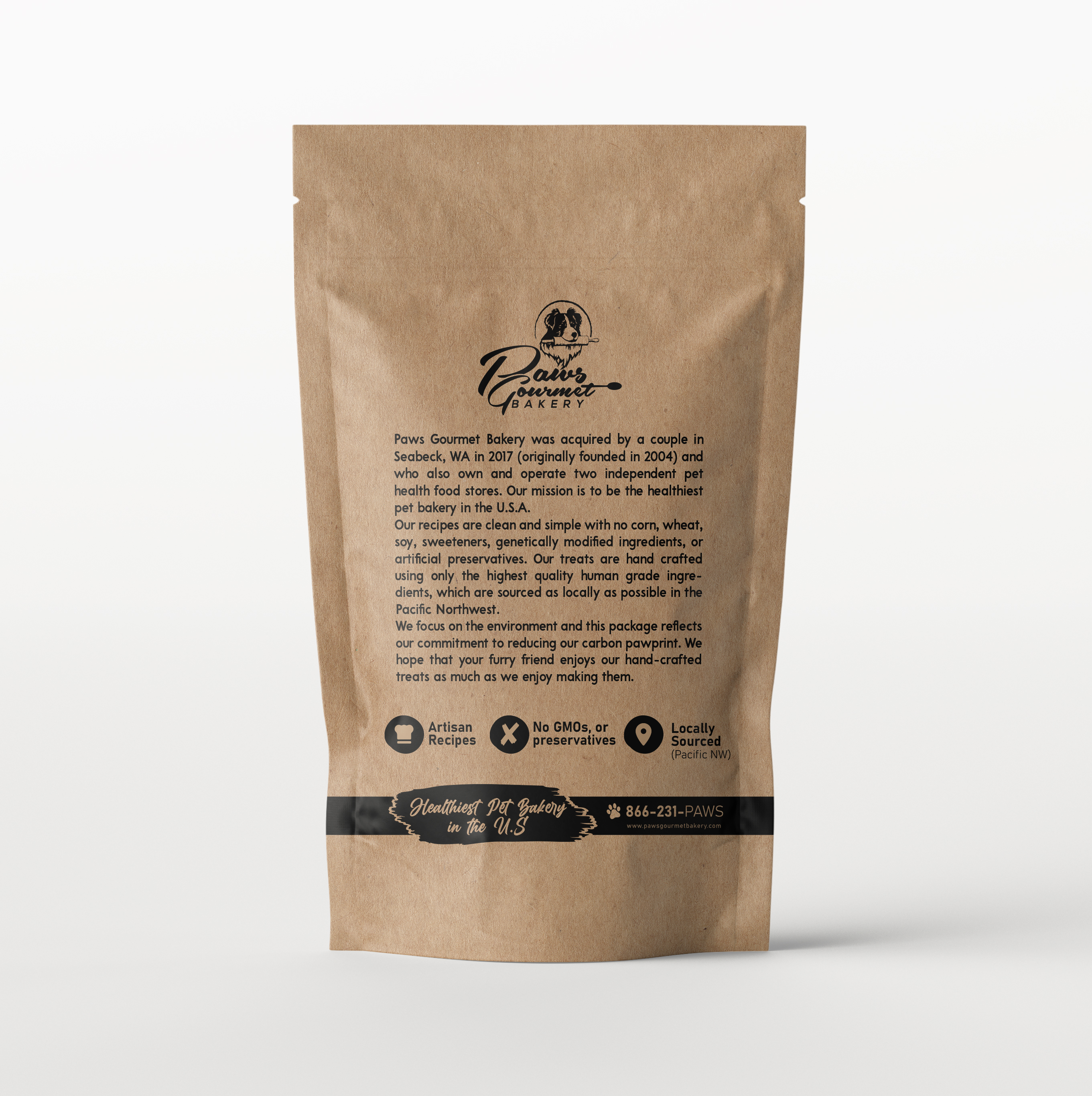 Packaging Design by davidsantacruz7 for Paws Gourmet Bakery | Design #28017423