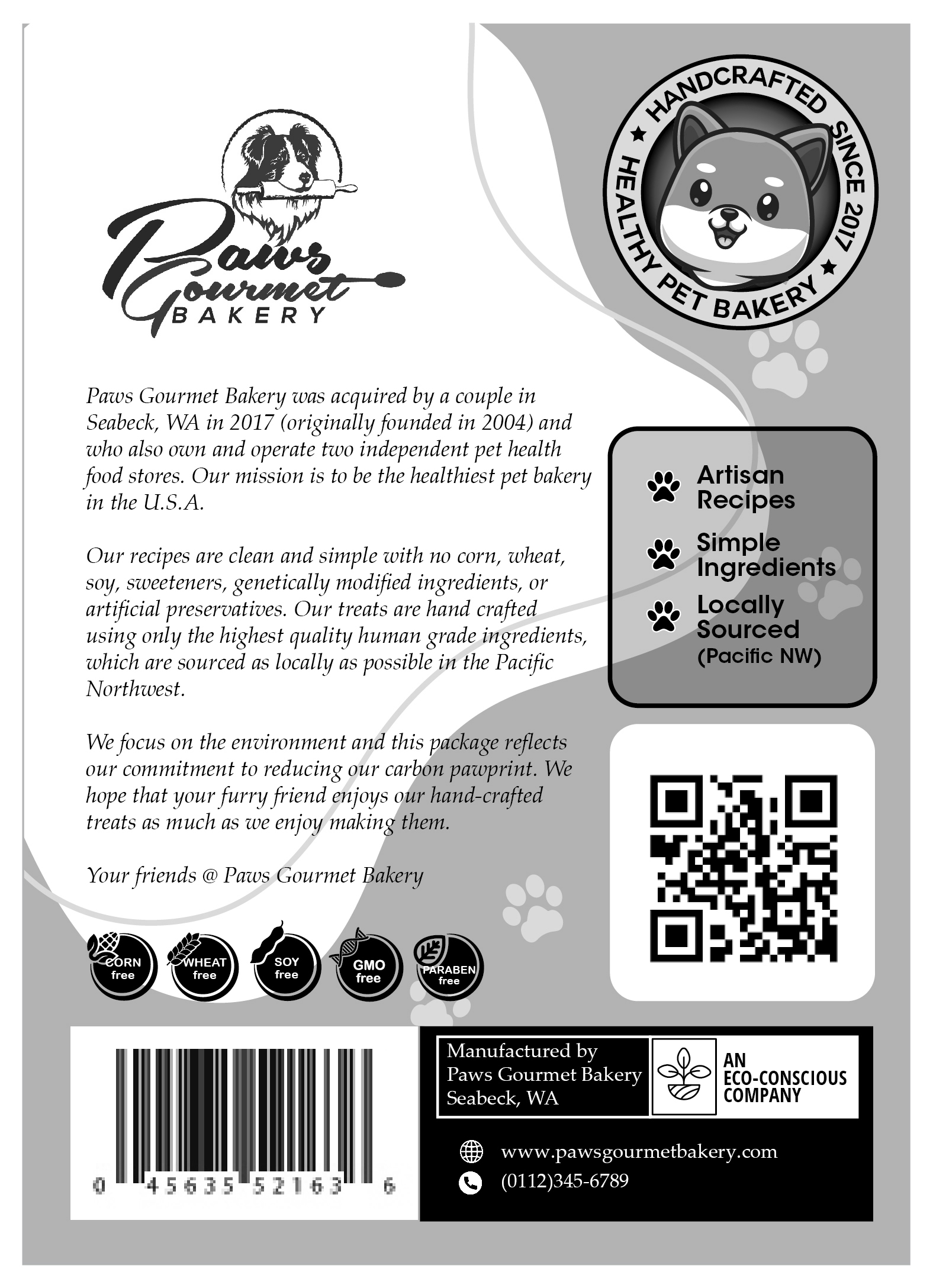 Design Emballage par Javelin Studio pour Paws Gourmet Bakery | Design #27982288