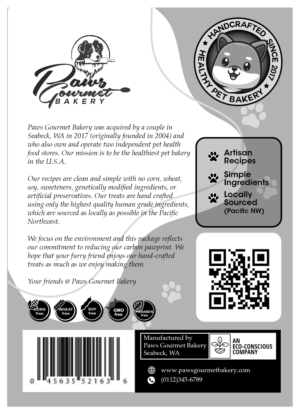 Packaging Design by Javelin Studio for Paws Gourmet Bakery | Design #27982288