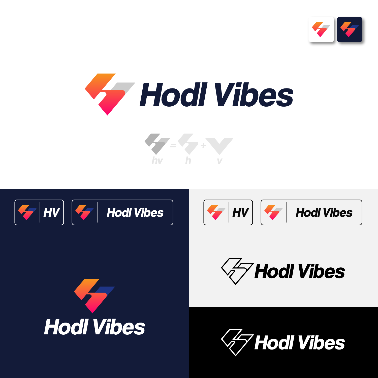 Logo Design by Rodrigo Porfiro for Hodl Vibes | Design #27976947