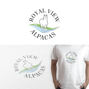 Logo Design by snezasponge for Royal View Alpacas | Design: #27957675