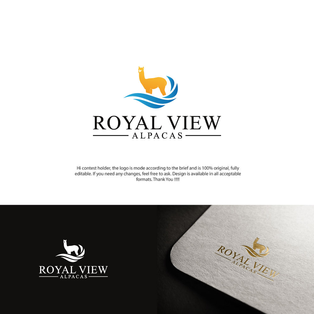 Logo Design by LogoEon for Royal View Alpacas | Design #27946628