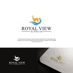 Logo Design by LogoEon for Royal View Alpacas | Design: #27946628
