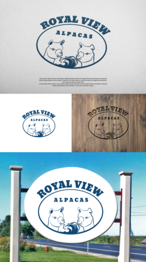 Logo Design by creativebomb for Royal View Alpacas | Design: #27943297