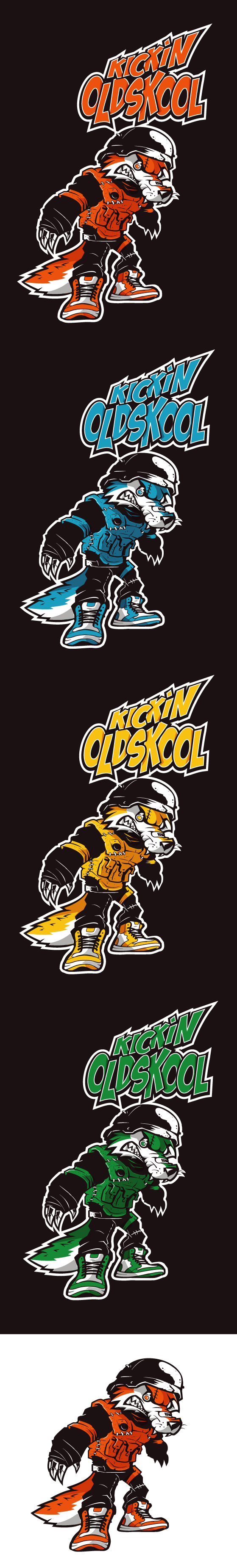 Character Design by Suprakash 3 for Kickin Oldskool | Design #27965463