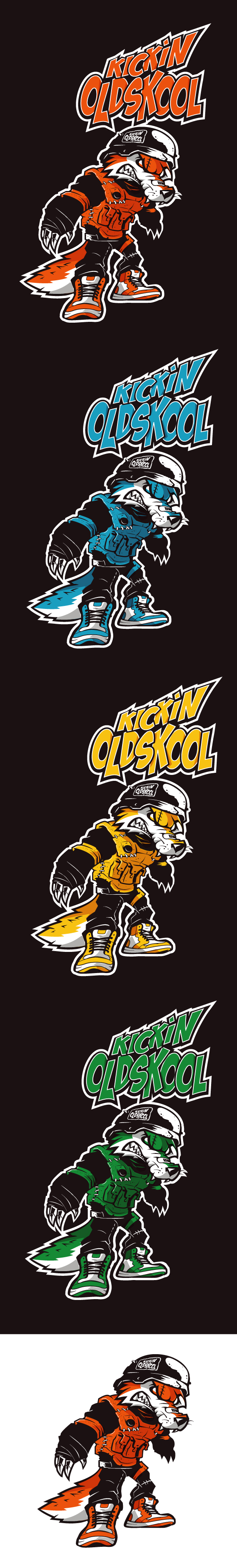 Character Design by Suprakash 3 for Kickin Oldskool | Design #27976334