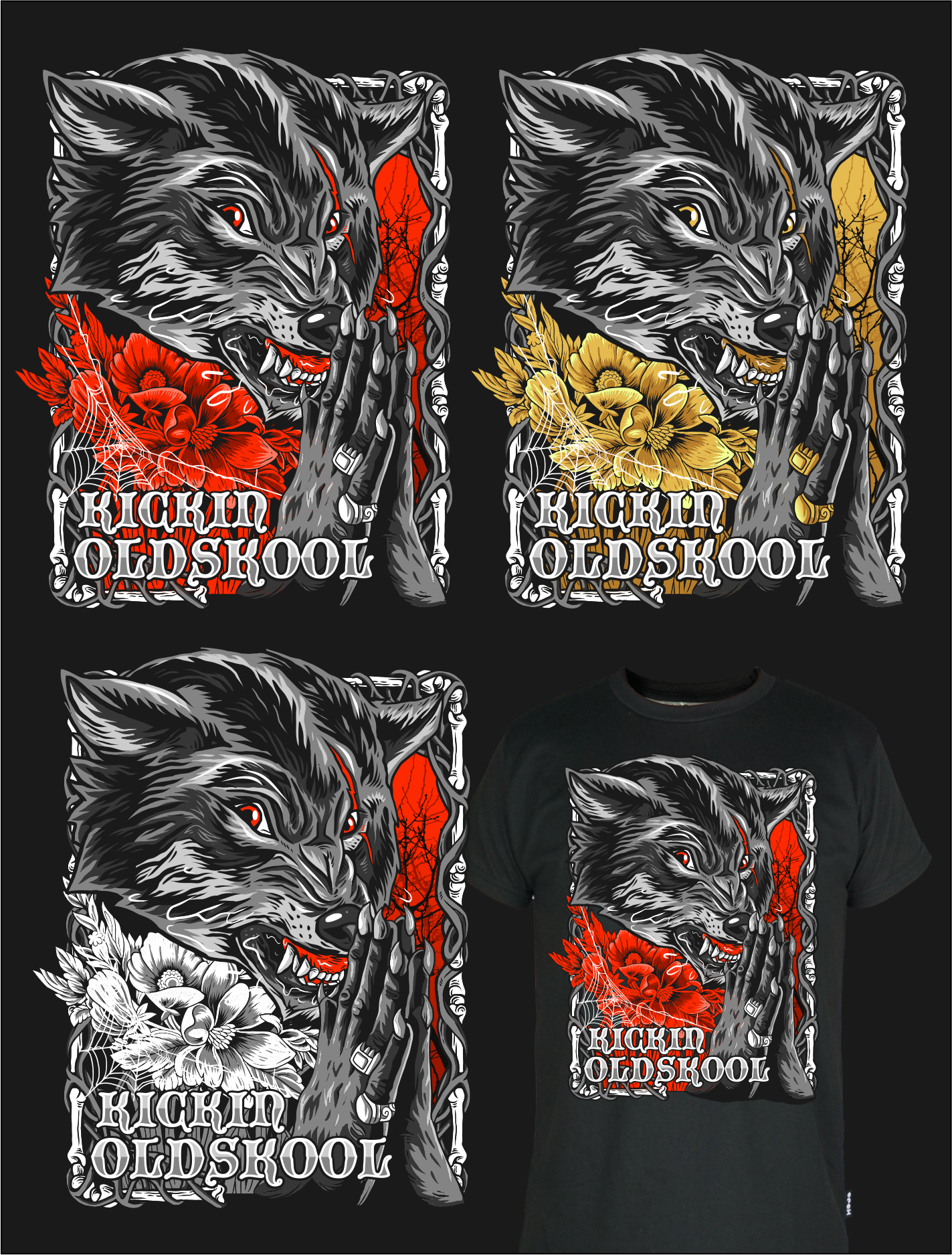 Figur-Design von Yakuza20 für Kickin Oldskool | Design #27979500