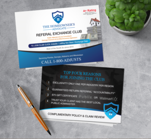 Postcard Design by alex989 for The HomeOwner's Advocate | Design: #27981541