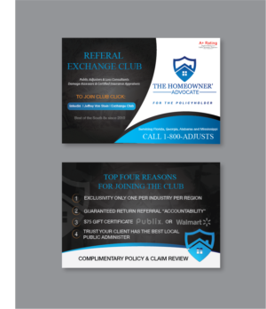 Postcard Design by alex989 for The HomeOwner's Advocate | Design: #27981746