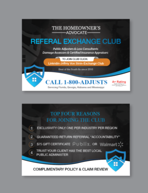 Postcard Design by alex989 for The HomeOwner's Advocate | Design: #27987282