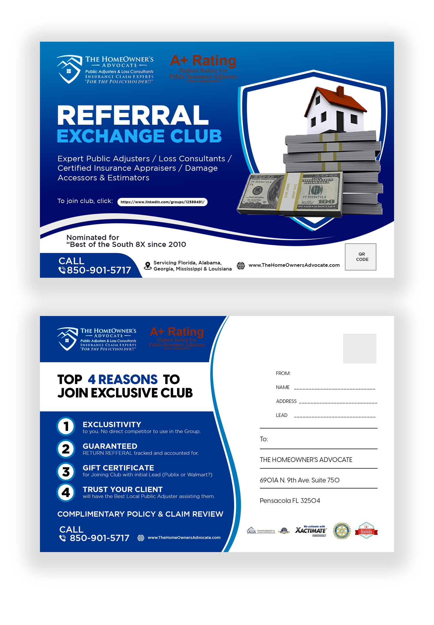 Diseño de Postal por debdesign para The HomeOwner's Advocate | Diseño #28028664