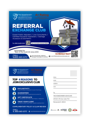 Postcard Design by debdesign for The HomeOwner's Advocate | Design: #28036633