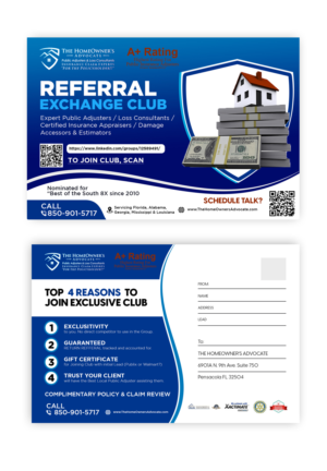 Postcard Design by debdesign for The HomeOwner's Advocate | Design: #28081152