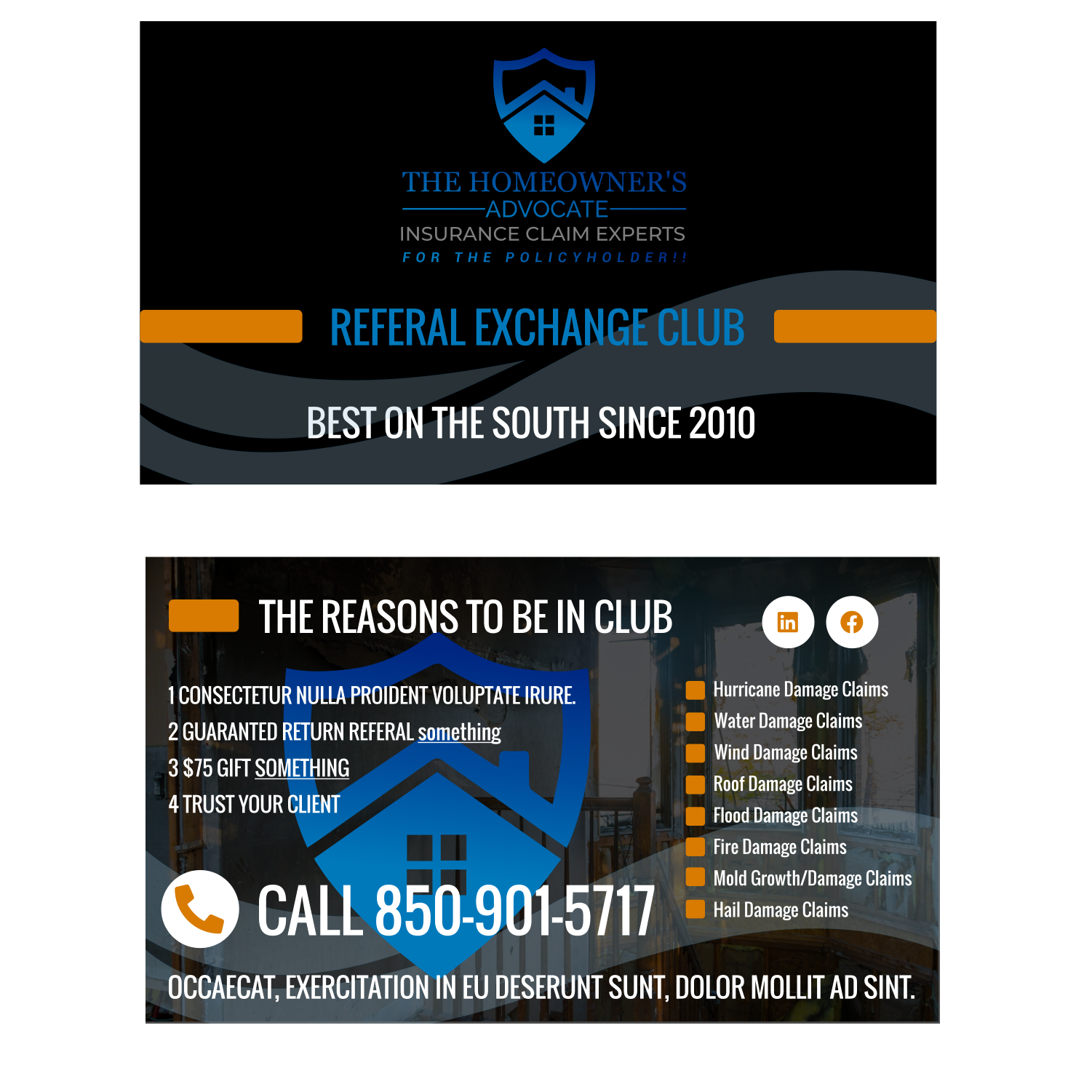 Postcard Design by elveneclipse for The HomeOwner's Advocate | Design #27983923