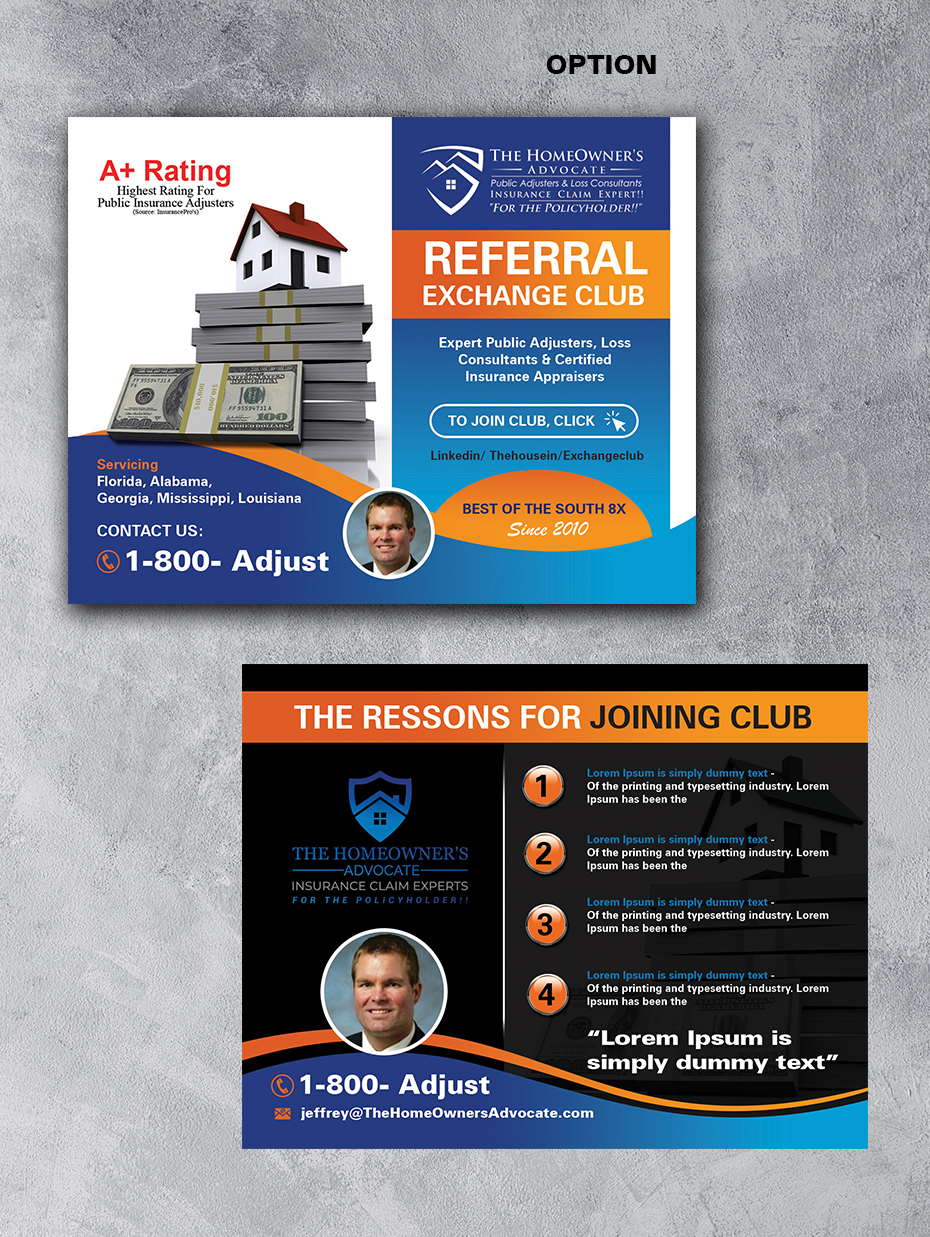 Postcard Design by innovative earth for The HomeOwner's Advocate | Design #27988314