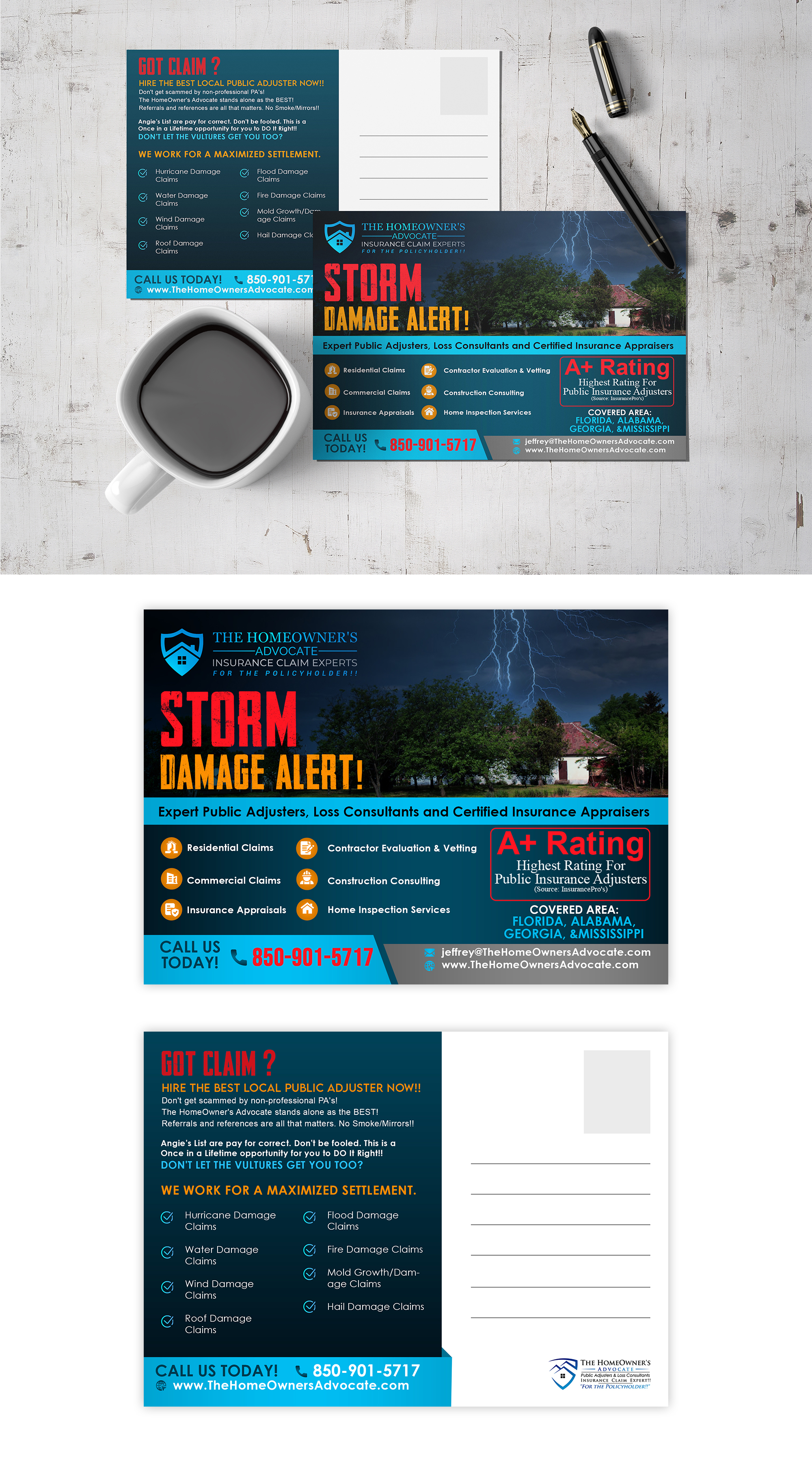 Postcard Design by ZeneFashions for The HomeOwner's Advocate | Design: #27991931