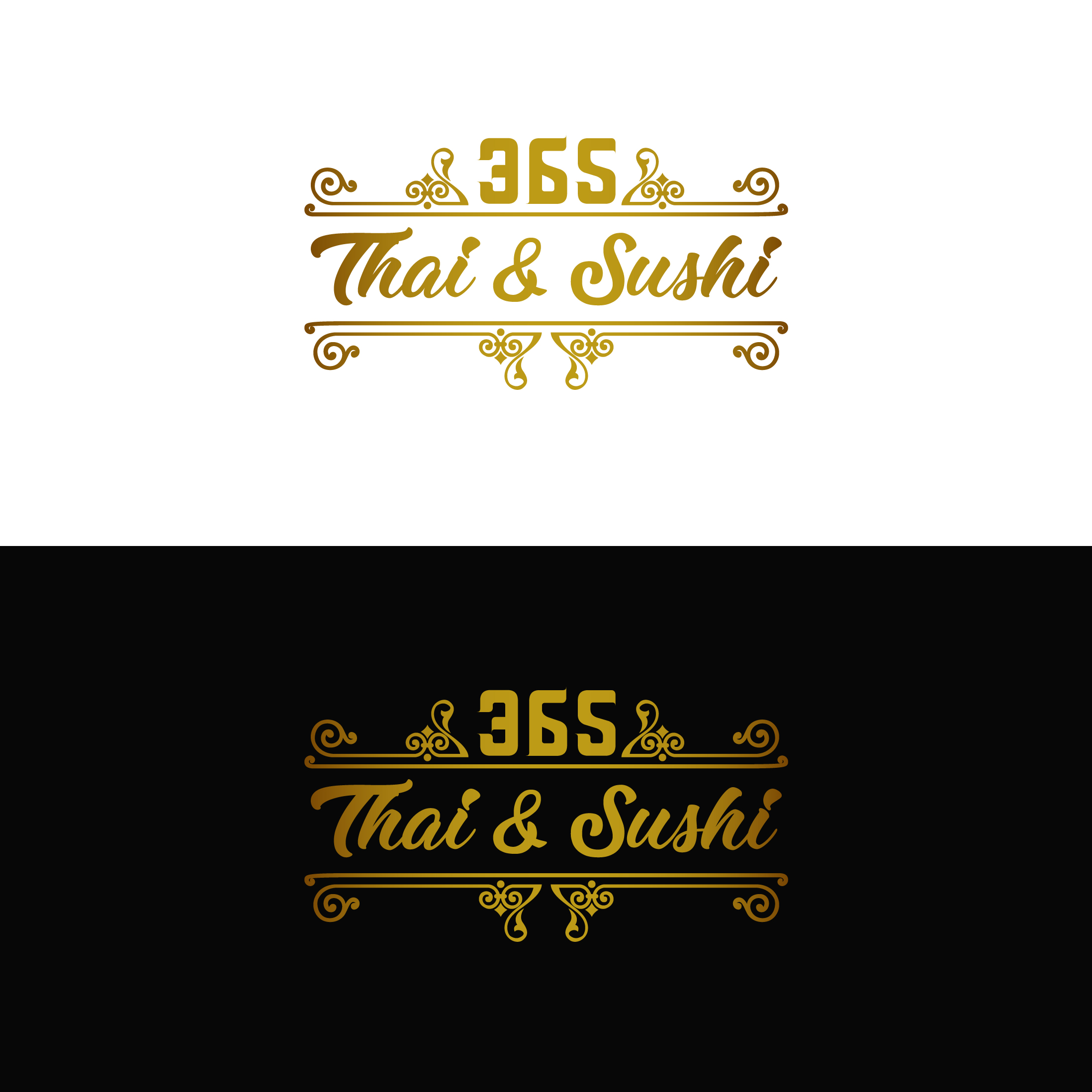 Logo Design by Rueell Artss for Baitong Thai & Sushi bar | Design #27951218