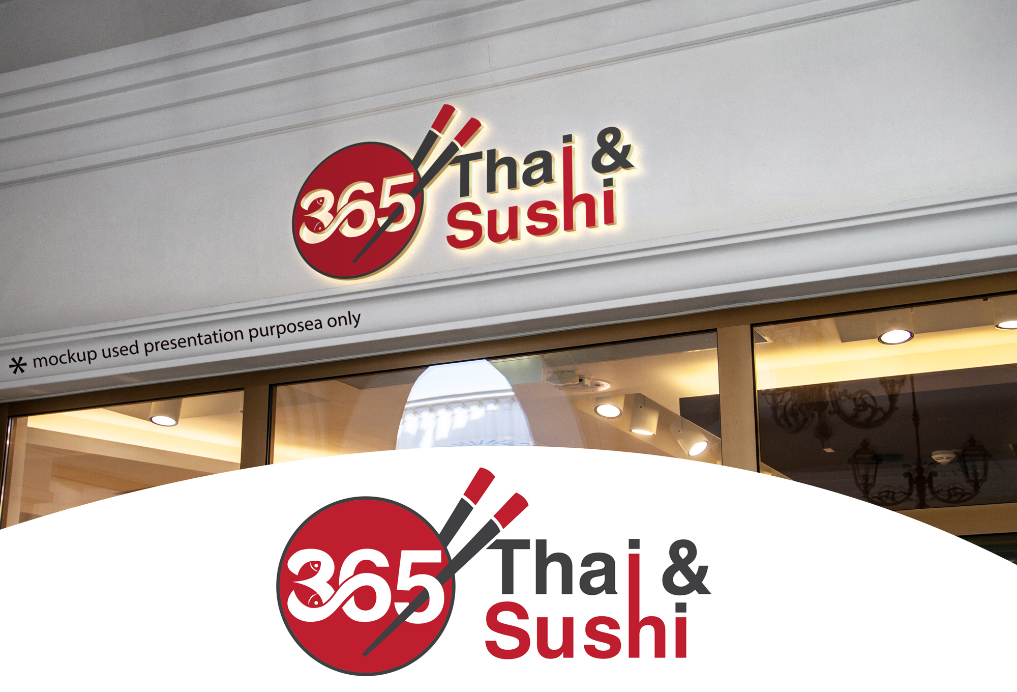 Logo Design by Juli creation for Baitong Thai & Sushi bar | Design: #27956025