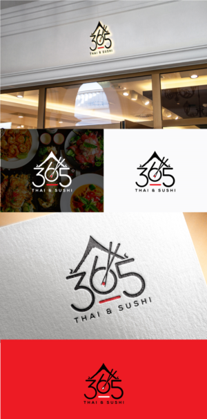 Logo Design by step forward 2 for Baitong Thai & Sushi bar | Design: #27948967