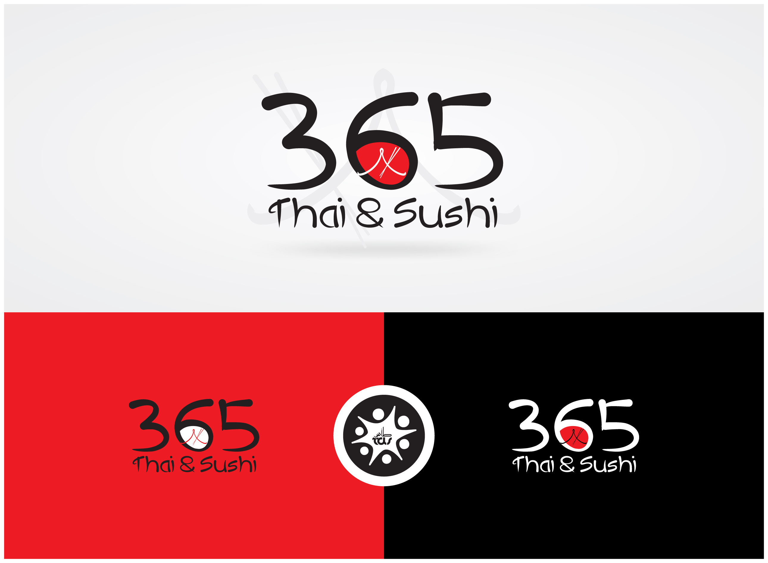 Logo Design by Tuba Art Studio. IZ (IMRAN ZW) for Baitong Thai & Sushi bar | Design #27947835
