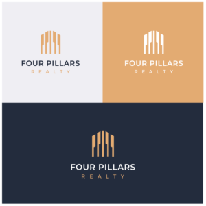Four Pillars Realty | Logo Design by JoseDesign