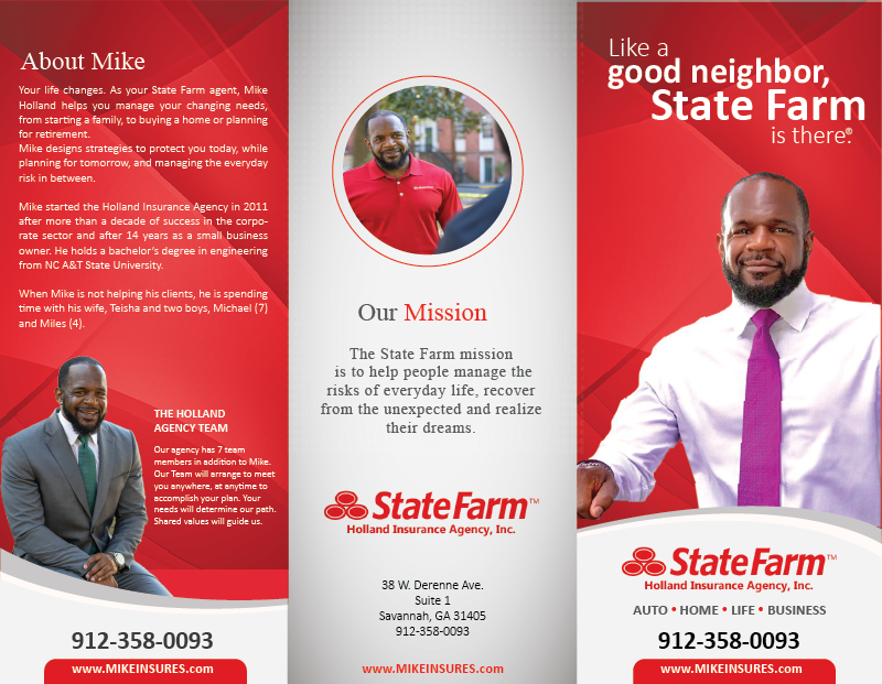 Brochure Design by alex989 for State Farm | Design #28019370