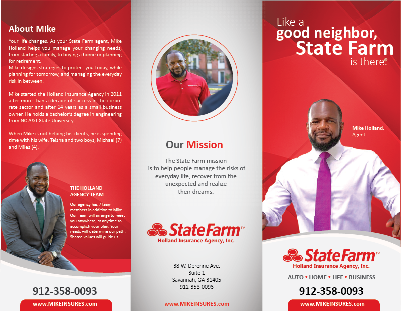 Diseño de Brochure por alex989 para State Farm | Diseño #28041806
