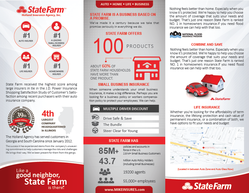 Diseño de Brochure por alex989 para State Farm | Diseño #28051396