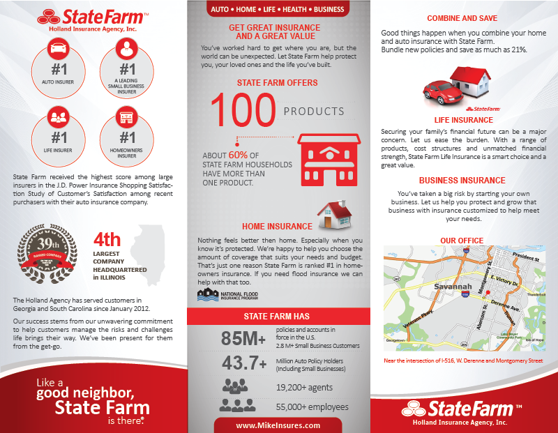 Brochure Design by alex989 for State Farm | Design #28118562