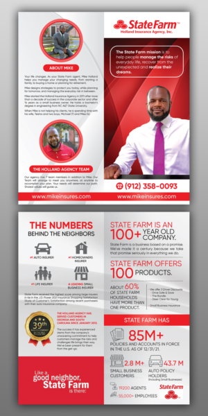 Brochure Design by pinterferenc86 for State Farm | Design: #27952626
