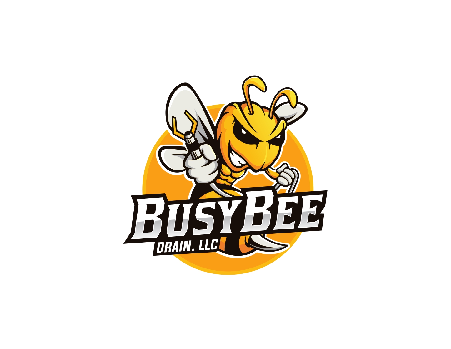 Logo Design by Gree™ for Busy Bee Drain, LLC | Design #27951820