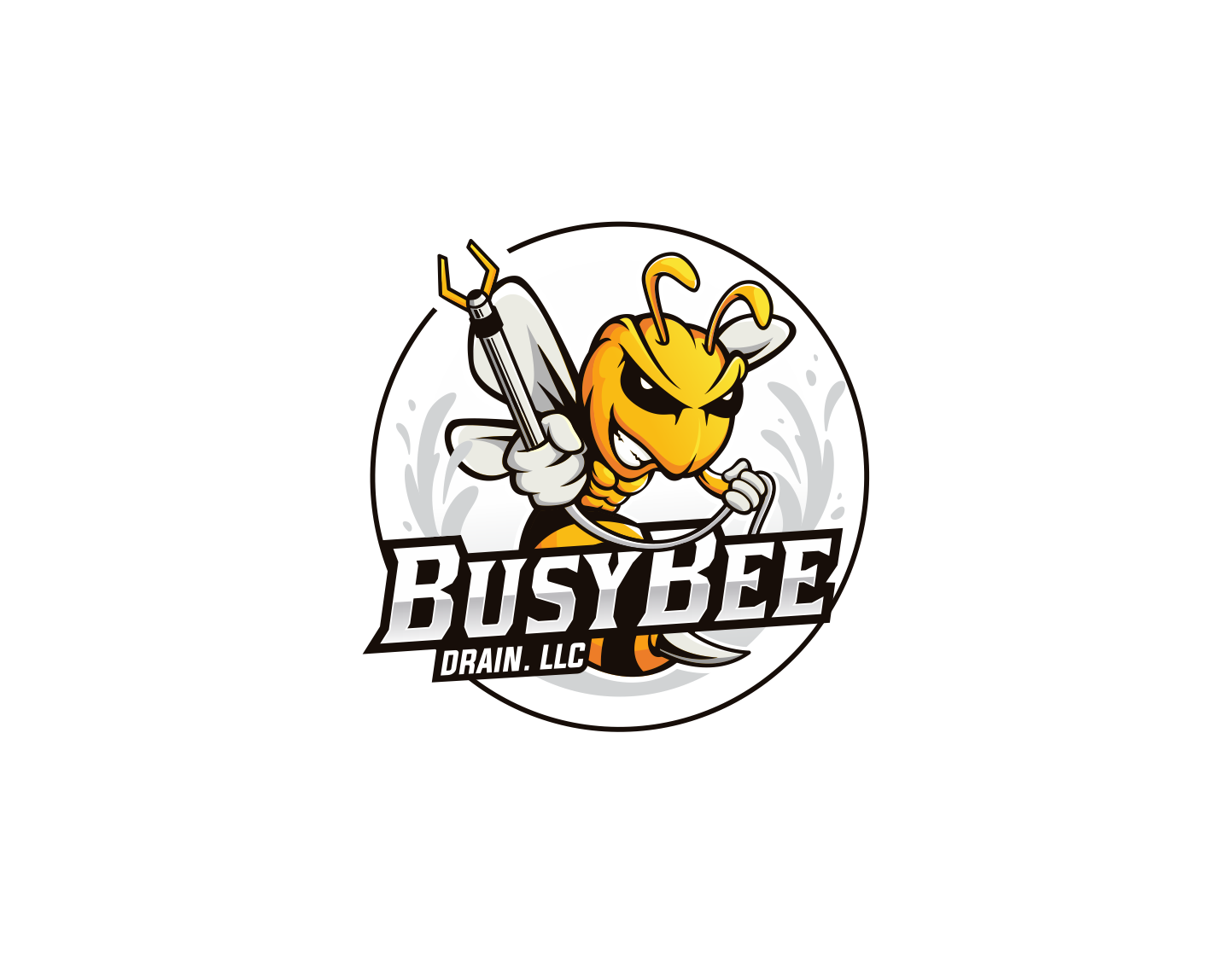 Logo Design by Gree™ for Busy Bee Drain, LLC | Design #27953985