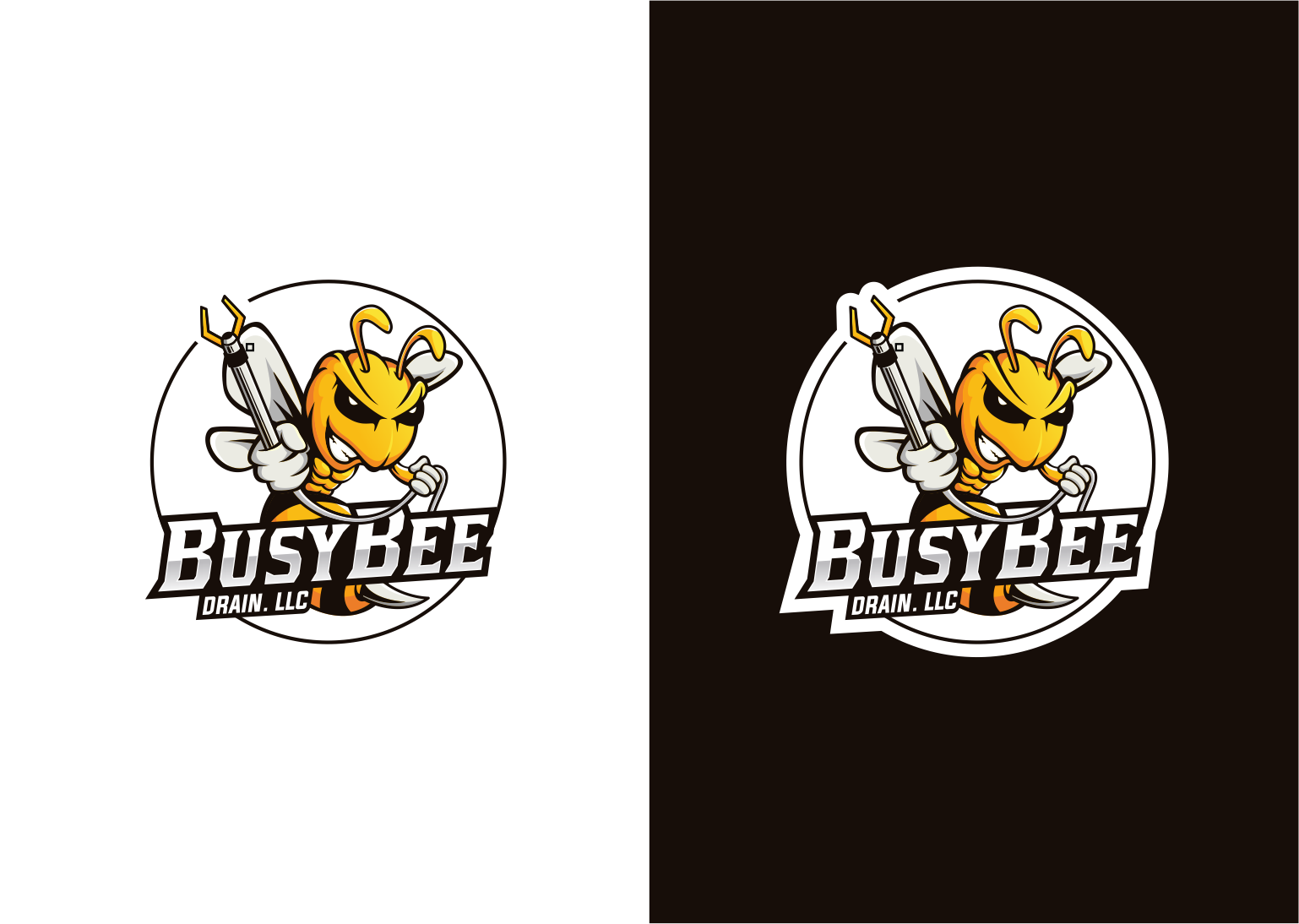 Logo Design by Gree™ for Busy Bee Drain, LLC | Design #27954012