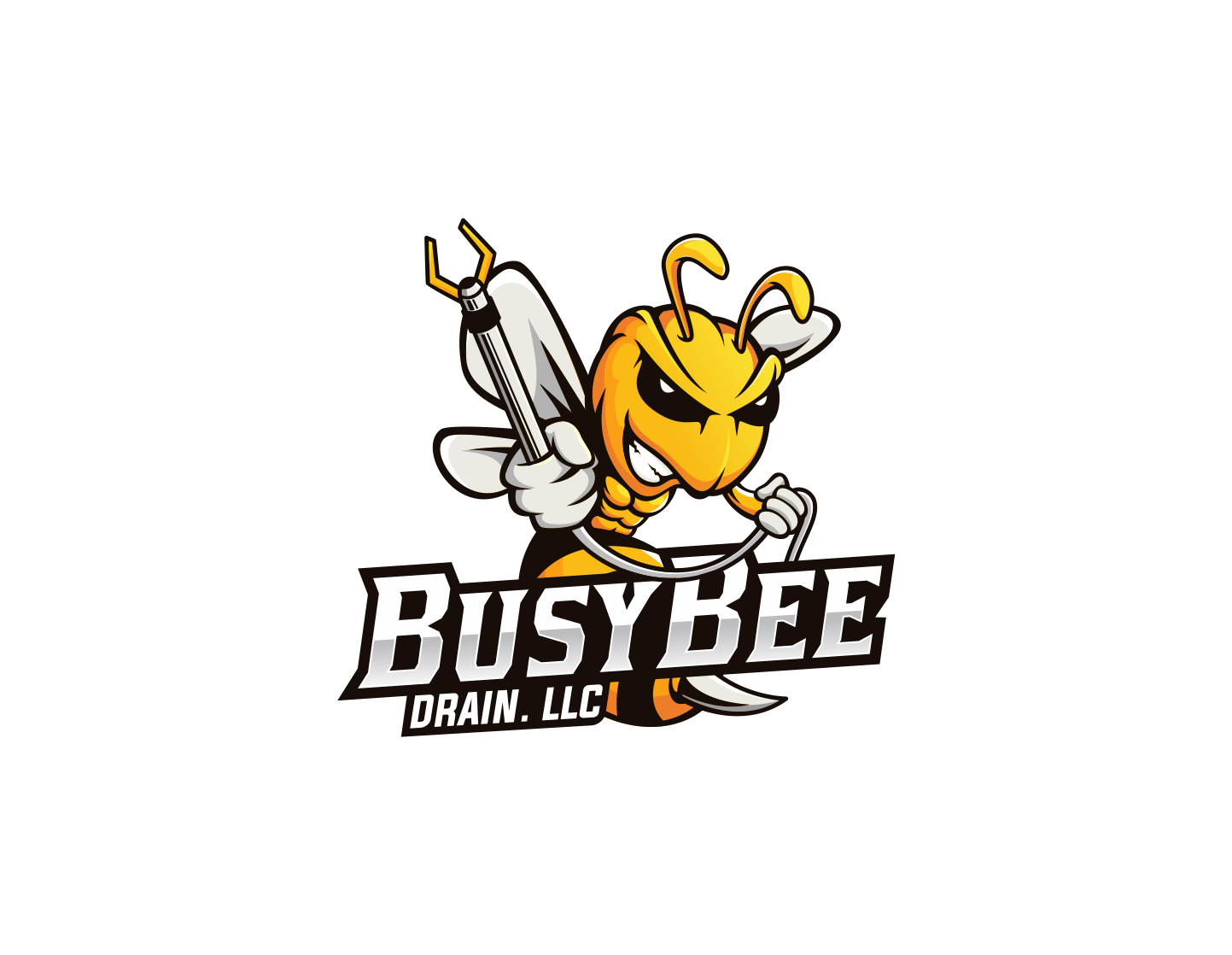 Logo Design by Gree™ for Busy Bee Drain, LLC | Design: #27956181