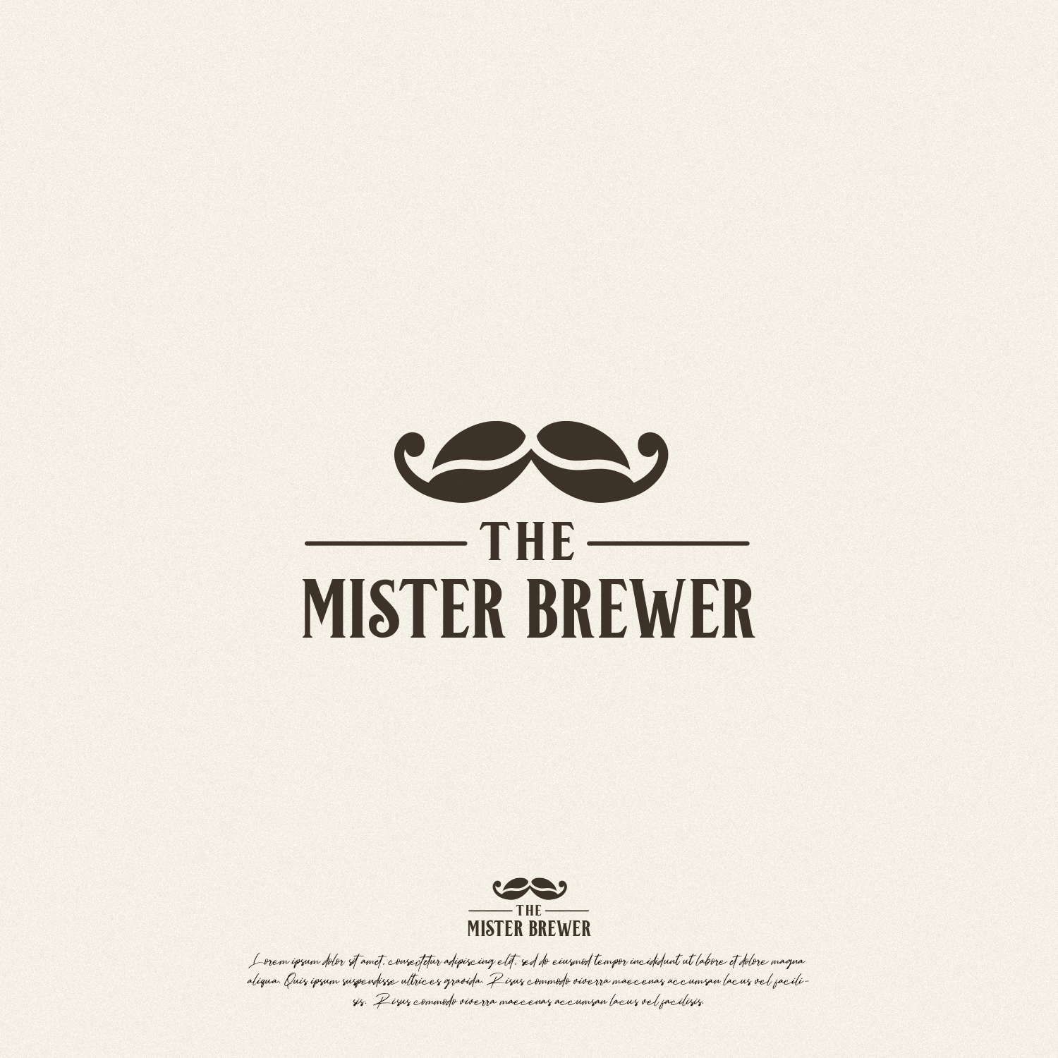 Logo Design by Madink Studios for The Mister Brewer | Design #27961377
