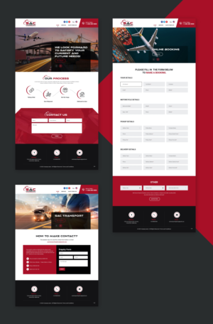 Landing Page Design by pb for SAC Transport Logistics | Design: #27965601