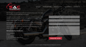 Landing Page Design by andi94ashar for SAC Transport Logistics | Design: #27957506